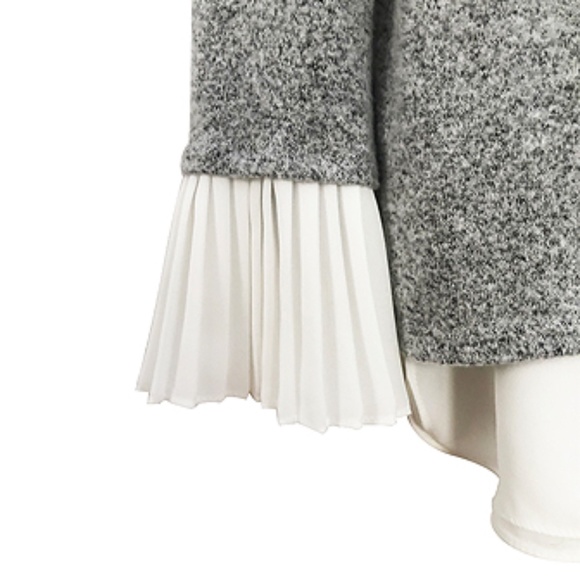 Design Lab By Lord & Taylor Layered Blouse Sweater - Picture 3 of 3